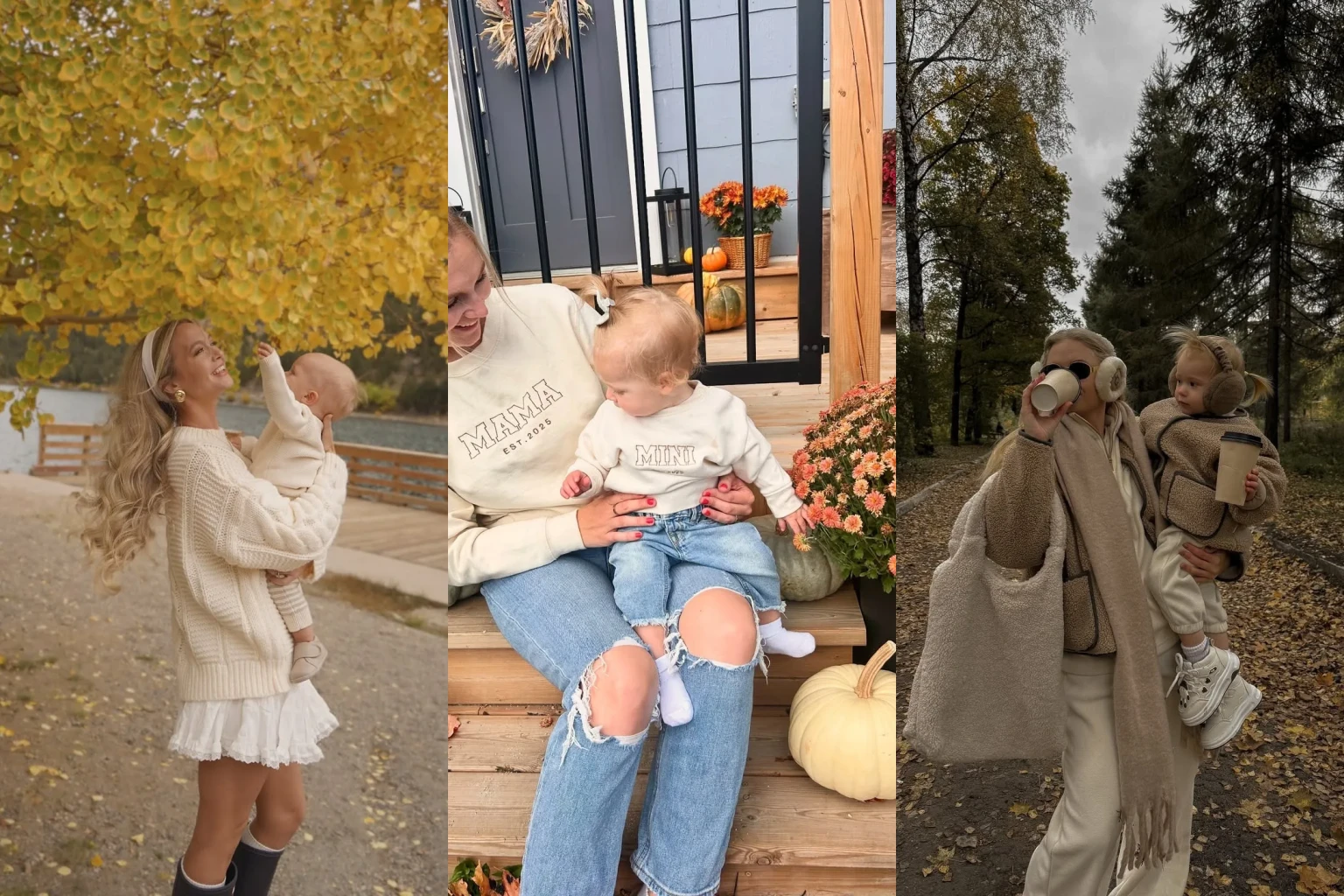 25 Petite Fall Family Photo Outfits That Coordinate - Featured